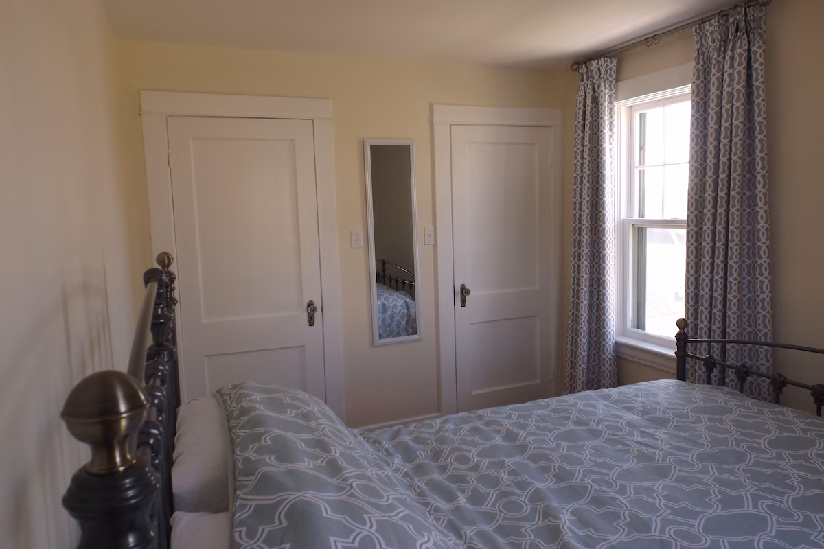 One of the four bedrooms
